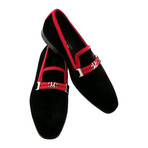 Lusso Band Loafer // Black + Red (US: 10)