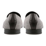 Sherlock Houndstooth Loafer // White + Black + Grey (US: 10)