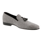 Sherlock Houndstooth Loafer // White + Black + Grey (US: 8)