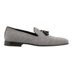 Sherlock Houndstooth Loafer // White + Black + Grey (US: 13)