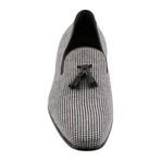 Sherlock Houndstooth Loafer // White + Black + Grey (US: 11)