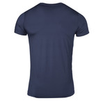 Left Chest Eagle Logo V-Neck Tee // Dark Blue (M)