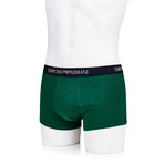 Eagle Logo Flyless Boxer Brief // Green + Black (S)