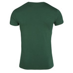 Center Eagle Logo V-Neck Tee // Green (XL)