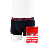 Contrast Logo Flyless Boxer Brief // Black + Red (S)