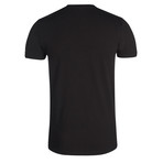 EA7 Dash Logo V-Neck Tee // Black (2XL)