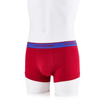 Contrast Band Flyless Boxer Brief // Dark Blue + Red // 2 Pack (XL)