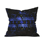 Blue Stellar Dust Throw Pillow (18" x 18")