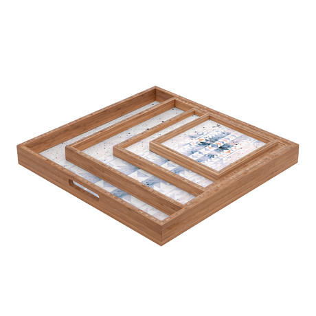 Arctic Gold Tribal Tray (Square)