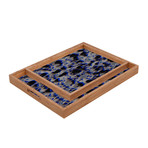 Tossed Boulders Blue Tray (Square)