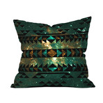 Gatsby Dust Tribal Throw Pillow (18" x 18")