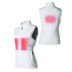 Women's Heated Puff Vest // White (L)