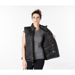 Women's Heated Puff Vest // Black (XS)