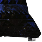 Blue Stellar Dust Throw Pillow (18" x 18")