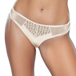 Angele Brazilian Style Panties // Ecru (X-Small)