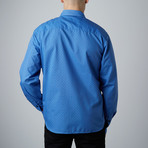 Long-Sleeve Woven Shirt // Blue (2XL)