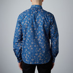 Long-Sleeve Woven Shirt // Blue (L)