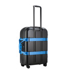 Vis-à-Vis Matte Trunk Check-In Luggage // 26.8"H (Black + Blue)