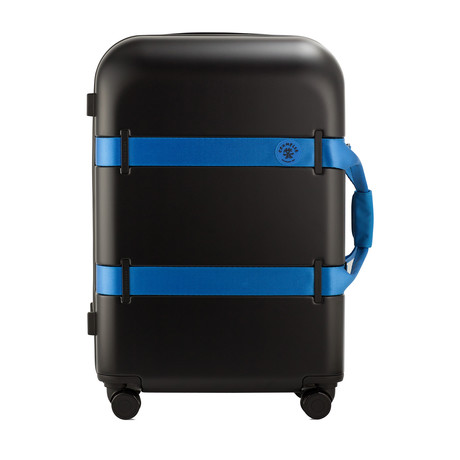 Vis-à-Vis Matte Trunk Check-In Luggage // 26.8"H (Black + Blue)