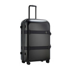 Vis-A-Vis Matte Trunk Check-In Luggage // 30.7"H (Black + Blue)
