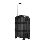 Vis-à-Vis Matte Trunk Check-In Luggage // 26.8"H (Black + Blue)