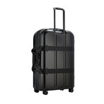 Vis-A-Vis Matte Trunk Check-In Luggage // 30.7"H (Black + Blue)