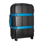 Vis-A-Vis Matte Trunk Check-In Luggage // 30.7"H (Black + Blue)