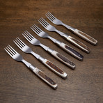 Arbolito Stag Steak Knife + Fork // Set of 12