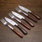 Arbolito Guayacan Steak Knife + Fork // Set of 12