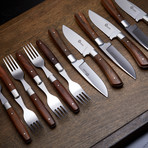 Arbolito Guayacan Steak Knife + Fork // Set of 12