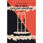 Bill & Ted's Excellent Adventure Minimal Movie Poster // Chungkong (26"W x 40"H x 1.5"D)
