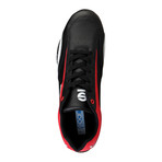 Zandvoort Low-Top Sneaker // Black + Red (Euro: 42)