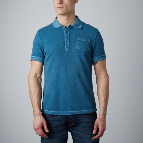 Washed Polo Piquet // Blue (S)