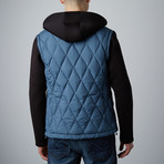 Detachable Contrast Sleeve Jacket // Light Blue (S)