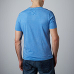 Thermal Shoulder T-Shirt // Blue (S)