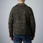 Military Woven Jacket // Dark Olive Camo (S)