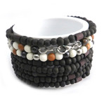 Horn + Seed Mixed Bracelets // Set of 7