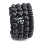 Skull + Bead Bracelets // Set of 5 