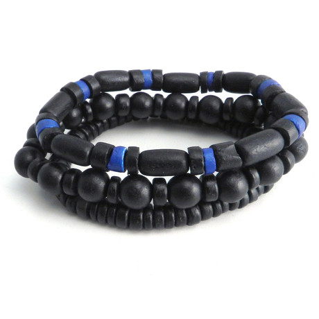Multi-Bead Royal Bracelets // Set of 3