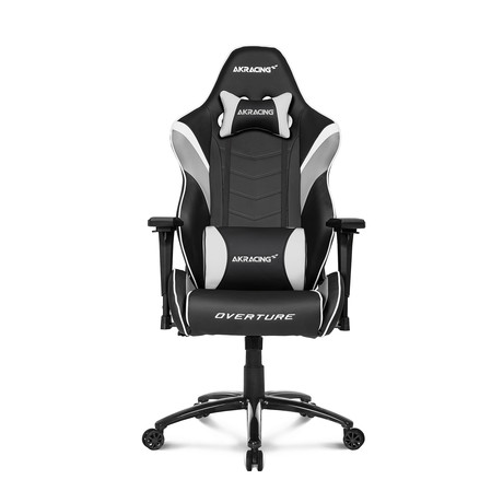 AKRacing Overture Gaming Chair (Black + White)