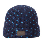 Birds Eye Knit Watchcap // Dark Sapphire