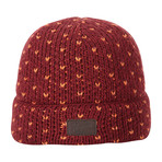 Birds Eye Knit Watchcap // Pomegranate