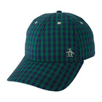 Mini Check Baseball Cap // Kelly Green