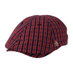 Mini-Check Driving Cap // Umbrella Red