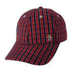 Mini Check Baseball Cap // Umbrella Red