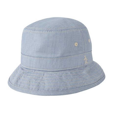 Chambray Bucket Hat // Blue Fog (Small)