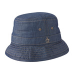 Chambray Bucket Hat // Dark Denim (Small)