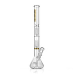 Platinum Double Percolator Beaker Water Pipe (Green)