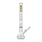 Platinum Double Percolator Beaker Water Pipe (Green)