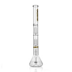 Platinum Double Percolator Beaker Water Pipe (Green)